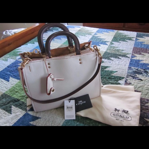 Coach Handbags - Coach Rogue in chalk